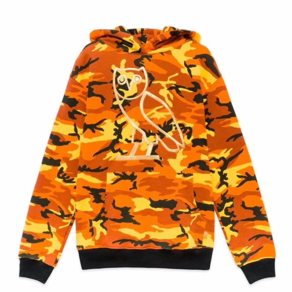 Rare authentic orange OVO camo hoodie xxl